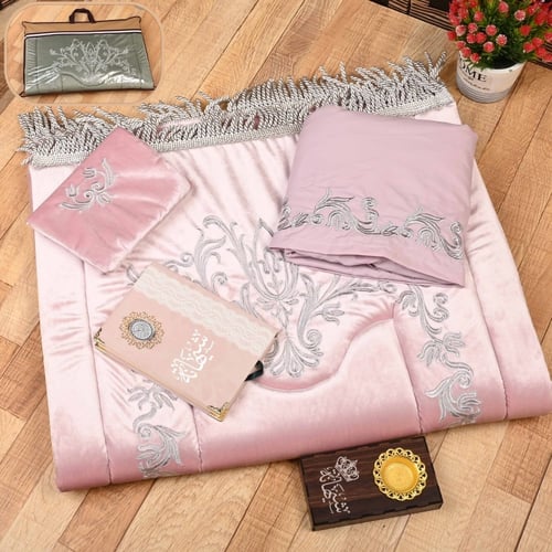 هدايا رمضانية مميزه شرشف صلاة مع سجادة