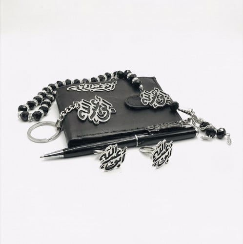 طقم رجالي مبطن فضي - يصمم بالاسم حسب طلبك