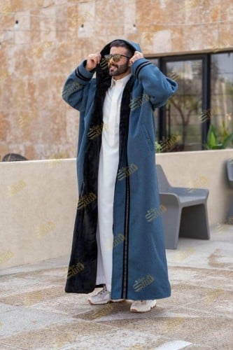 فروه رجالية كحلي ومن الداخل فرو ناعم - متجر درة مس...