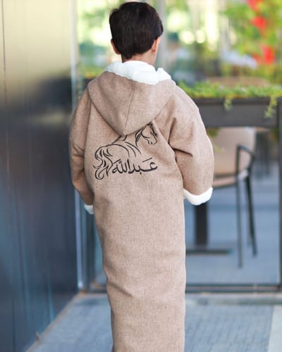 فروة اطفال شتويه لون بيج لجميع الأعمار متجر درة مس...