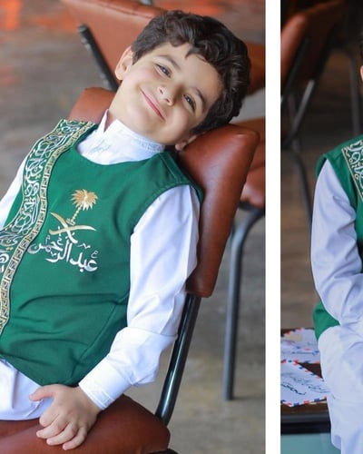 سديري يوم التأسيس السعودي لون أخضر - درة مسك