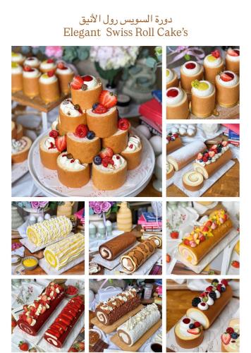 - دورة السويس رول الأنيق Elegant Swiss Roll Cake’s .