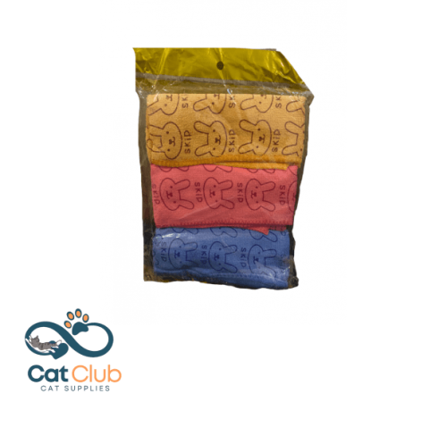 طقم ثلاث مناشف شاور القطط