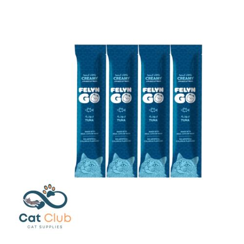 FELYN GO – معجون كريمي بنكهة التونة (15 جم × 4 حبا...