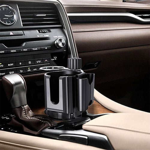 حامل أكواب وجوال للسيارة 4 في 1 (منظم ذكي وقابل لل...