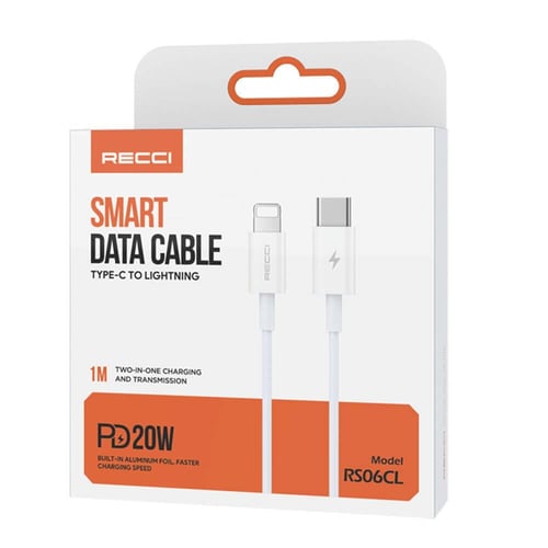 كيبل شحن آيفون ذكي 20 واط (يفصل تلقائياً عند اكتما...