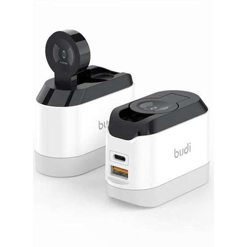 فيش جداري بودي مع شاحن لاسلكي لساعة آبل (متعدد الم...