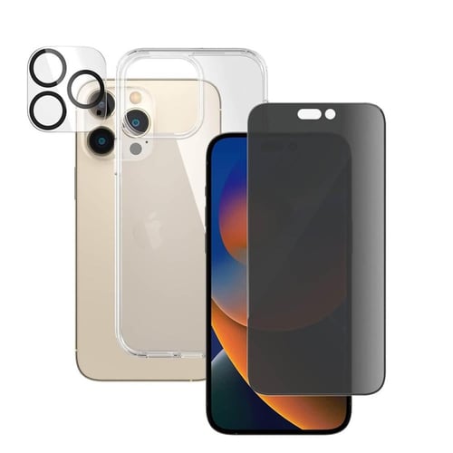 بكج حماية آيفون متكامل 5 في 1 (شاشة + خلفية + كامي...