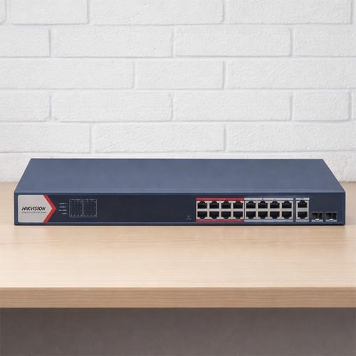 سويتش POE هيكفيجن 16 منفذ – 10/100Mbps
