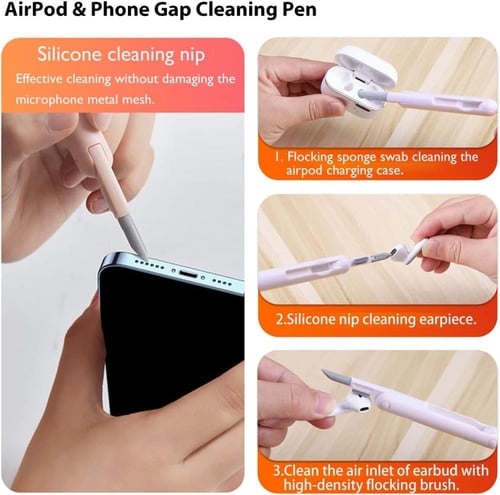 مجموعة تنظيف الإلكترونيات 7 في 1 (للسماعات والكيبو...