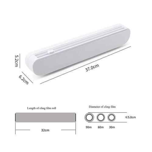 قطاعة ورق تغليف وتغليف طعام (بلاستيك وقصدير) مع شف...