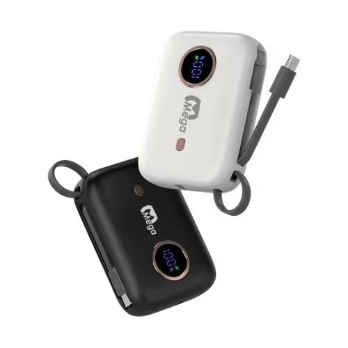 باور بنك رفيقك من ميجا 9600mAh مع كيبل مدمج وشاشة...