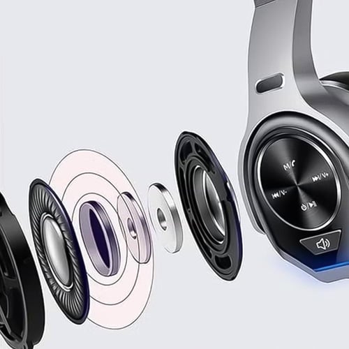 سماعة رأس بلوتوث QYSV9 لاسلكية 2 في 1 (عزل صوتي وم...
