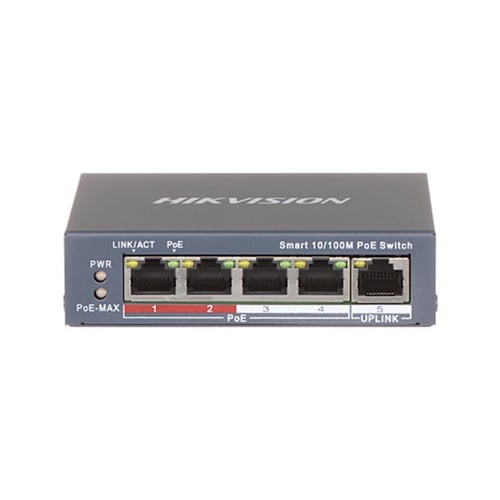 سويتش POE هيكفيجن 4 منافذ – 10/100Mbps