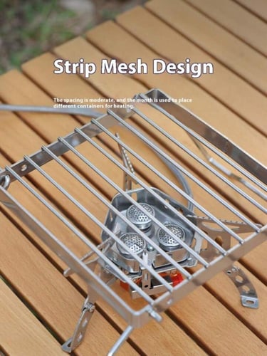 رف طهي قابل للطي يسختدم كعنصر أساسي في اداوت البر