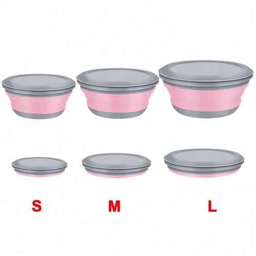 3 صحون قابلة للطي