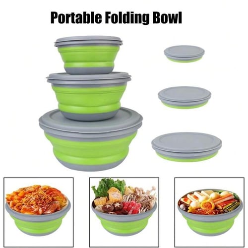 3 صحون قابلة للطي