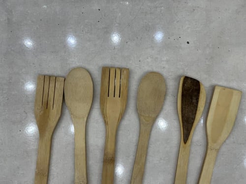 6 ملاعق خشب متعدده