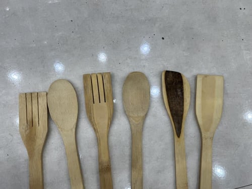 6 ملاعق خشب متعدده