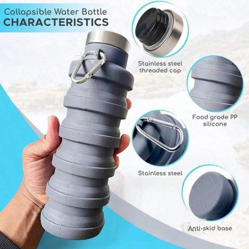 قارورة ماء سيلكون قابله للطي