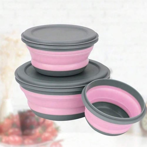 3 صحون قابلة للطي