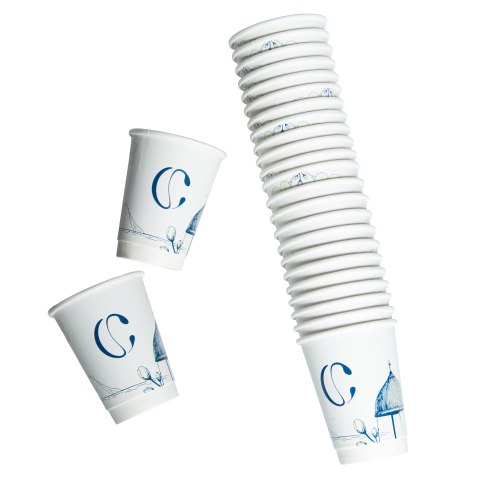 أكواب متخصص البن الورقية 12 أونص - 25 كوب