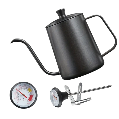 ابريق تقطير القهوة ستيل - 600 مل | اسود