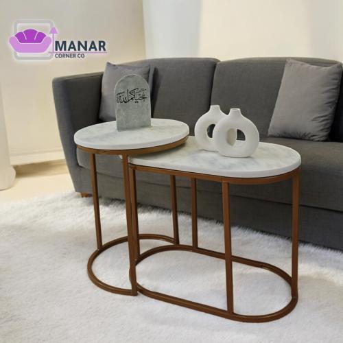 طاولة خدمة بديل الرخام شكل انيق