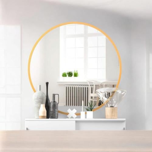 مرايا لون ذهبي قطر 100 سم