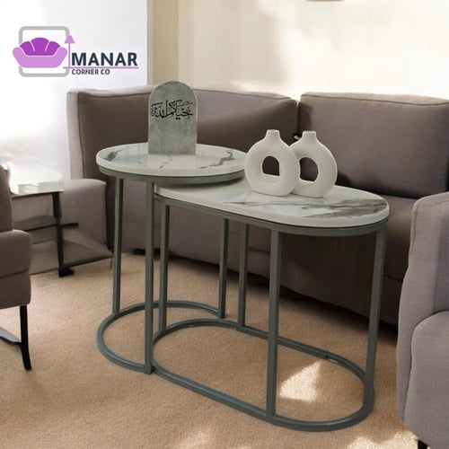 طاولة خدمة بديل الرخام شكل انيق