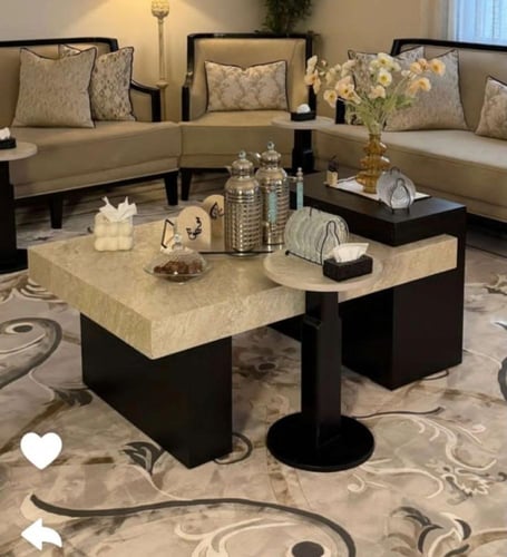 طقم طاولات مجلس بديل الرخام