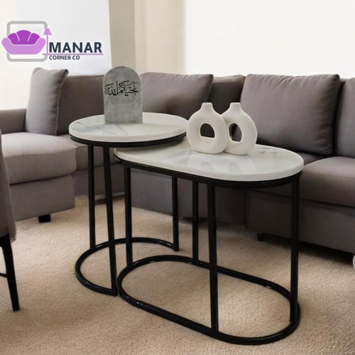 طاولة خدمة بديل الرخام شكل انيق