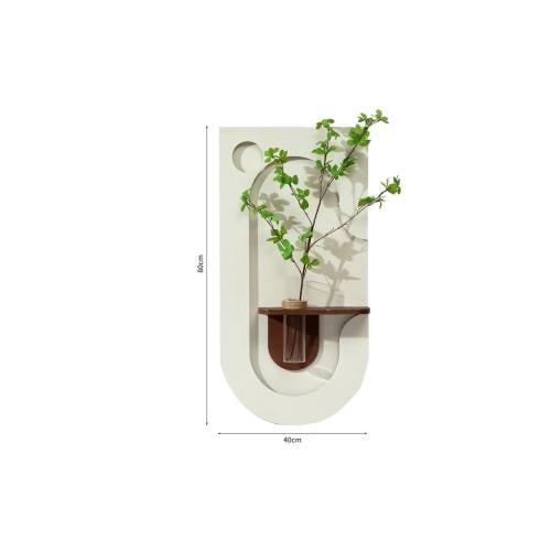 لوحة فنية جداري على شكل رف معلق للنباتات أو الأغرا...