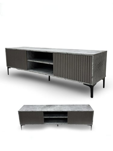 طاولة تلفزيون عصرية (160 سم) بلمسة رخامية