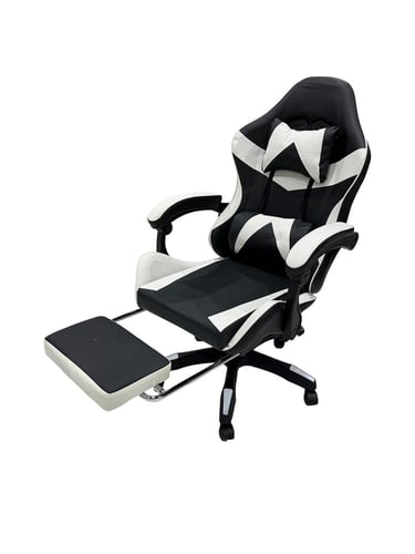 كرسي ألعاب احترافي بمسند قدم قابل للسحب