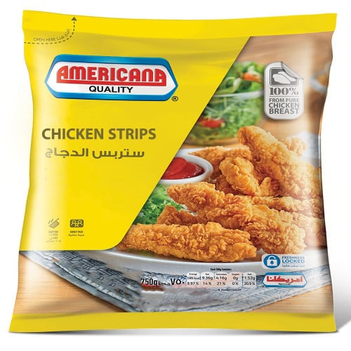 ستربس الدجاج امريكانا 750 جم عادي