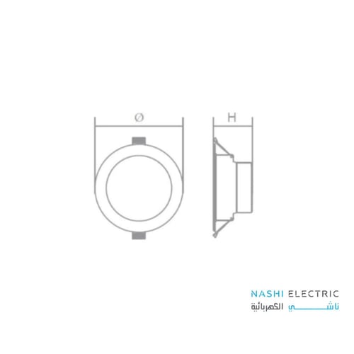 كشاف سبوت لايت ثلجي 24 وات 20 سم كوداك