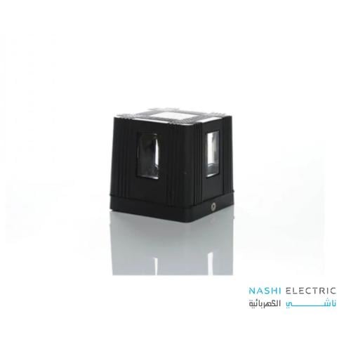 كشاف أكس مكعب خارجي أسود مقاوم للماء