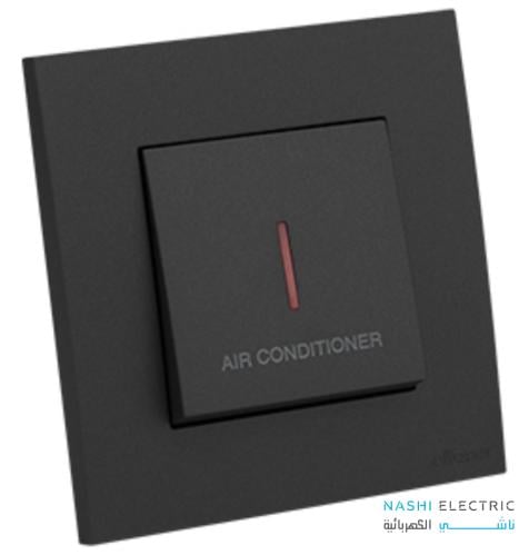 مفتاح مكيف 45 أمبير الفنار ماسه اسود 7*7