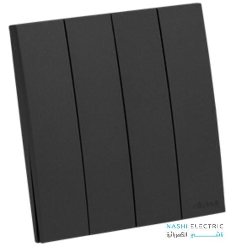 مفتاح رباعي 10 أمبير الفنار ماسه اسود 7*7