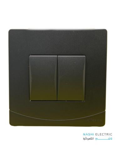 مفتاح مجوز10 أمبير الفنار سدرا اسود 7*7 حبة عريضة