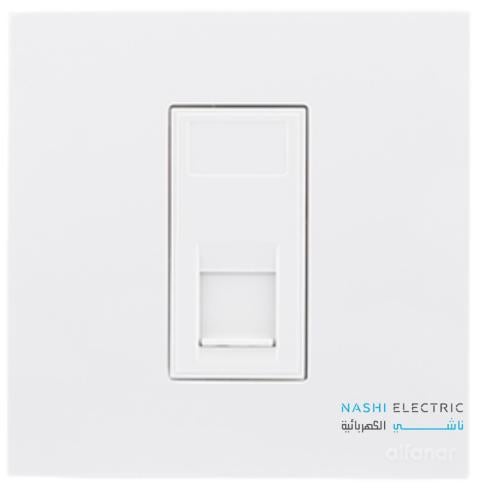 فيش تلفون 10 أمبير الفنار ماسه ابيض 7*7