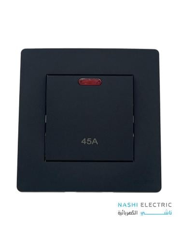 مفتاح مكيف 45 امبير لوكلير اسود LECLERC سموث