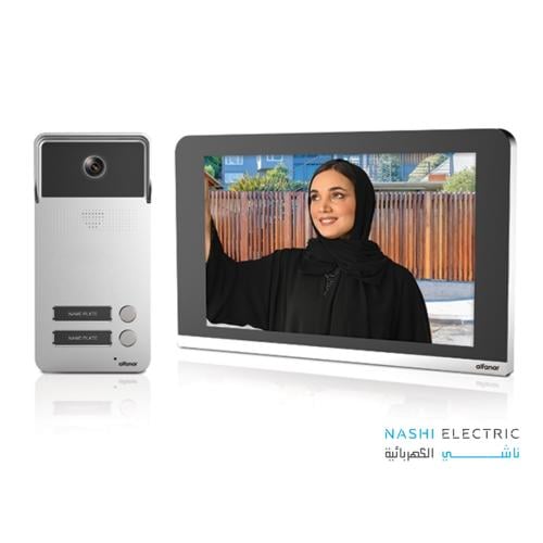طقم انترفون مرئي مع سماعة 2 شقة الفنار