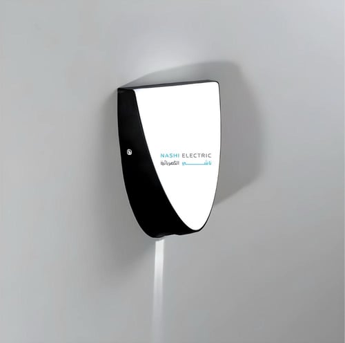 كشاف بصمة ليد اطار اسود اضاءة بيضاء