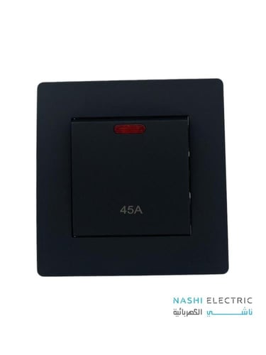 مفتاح مكيف 45 امبير لوكلير اسود LECLERC سموث