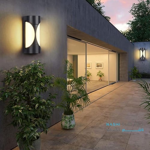 كشاف ليد لطش داخلي - خارجي اسود 24 وات