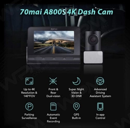 كاميرا سيارة شاومي داش كام A800SE بدقة 4K