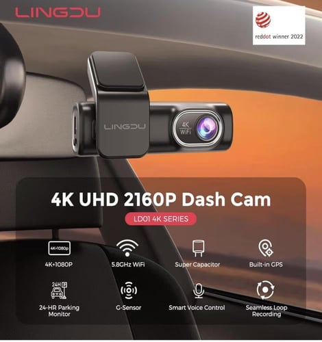 كاميرا لينغدو الذكية 4K أمامية + خلفية