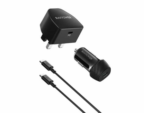 عرض كومبو - راف باور ( فيش + شاحن سيارة + كيبل تاي...